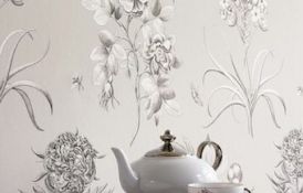 Etchings And Roses Wallpaper
